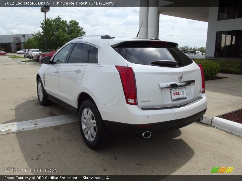Platinum Ice Tricoat / Shale/Ebony 2012 Cadillac SRX Luxury