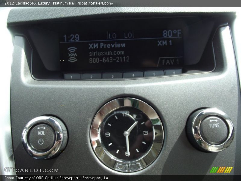 Platinum Ice Tricoat / Shale/Ebony 2012 Cadillac SRX Luxury