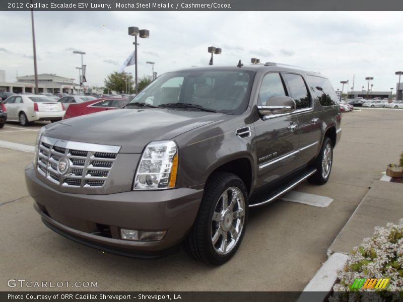 Mocha Steel Metallic / Cashmere/Cocoa 2012 Cadillac Escalade ESV Luxury