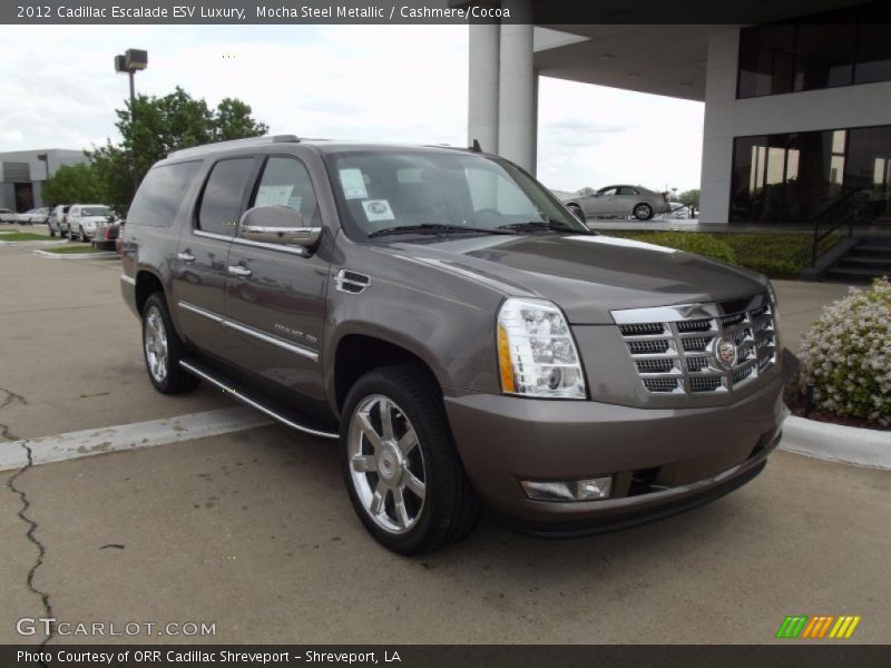Mocha Steel Metallic / Cashmere/Cocoa 2012 Cadillac Escalade ESV Luxury