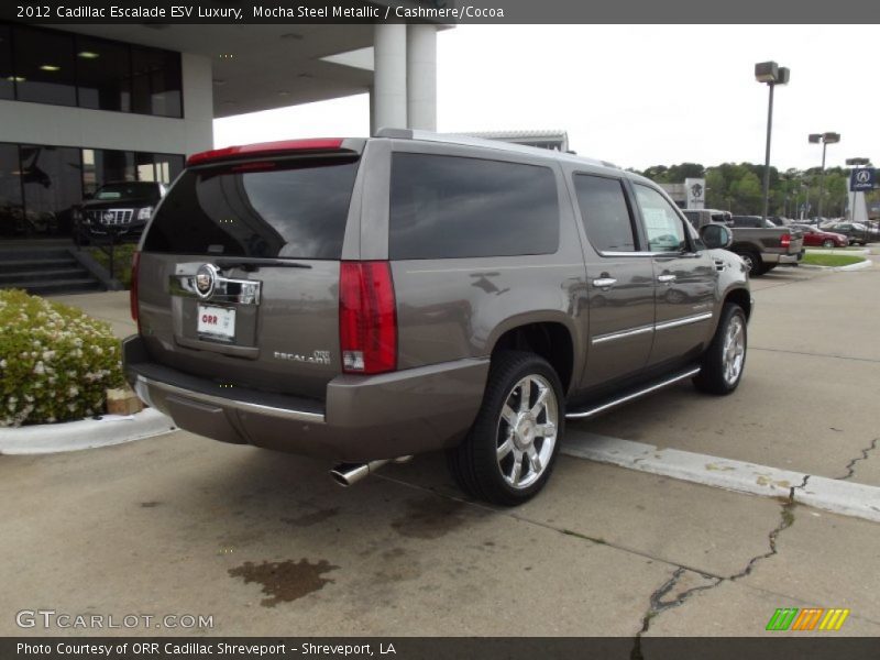 Mocha Steel Metallic / Cashmere/Cocoa 2012 Cadillac Escalade ESV Luxury