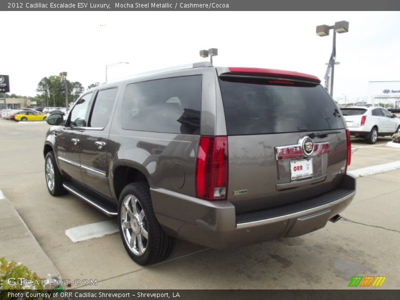 Mocha Steel Metallic / Cashmere/Cocoa 2012 Cadillac Escalade ESV Luxury