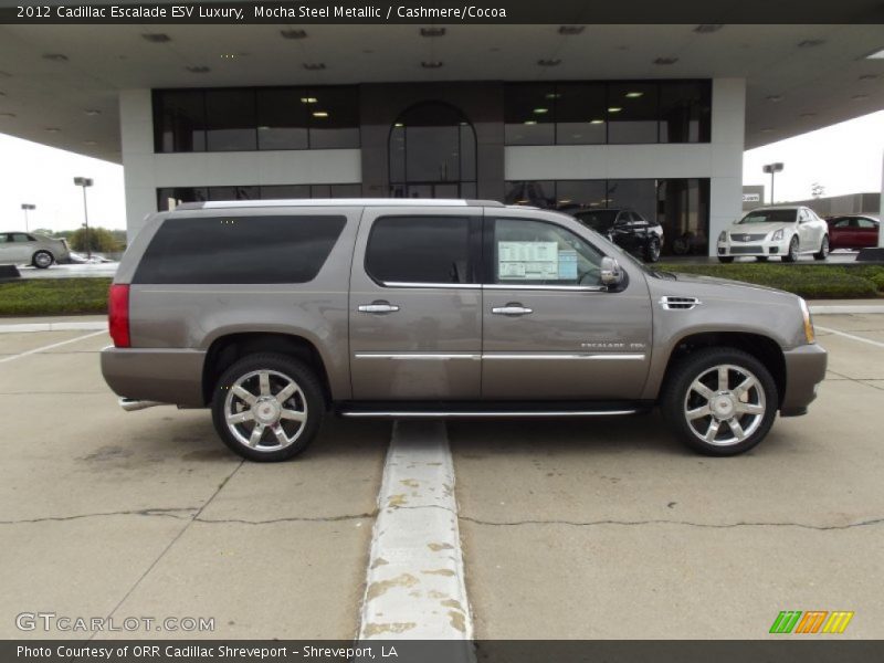 Mocha Steel Metallic / Cashmere/Cocoa 2012 Cadillac Escalade ESV Luxury