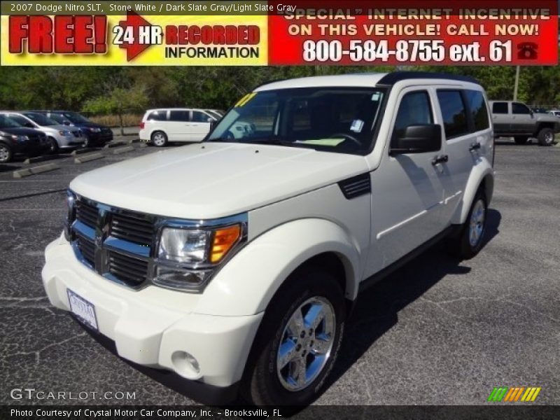 Stone White / Dark Slate Gray/Light Slate Gray 2007 Dodge Nitro SLT