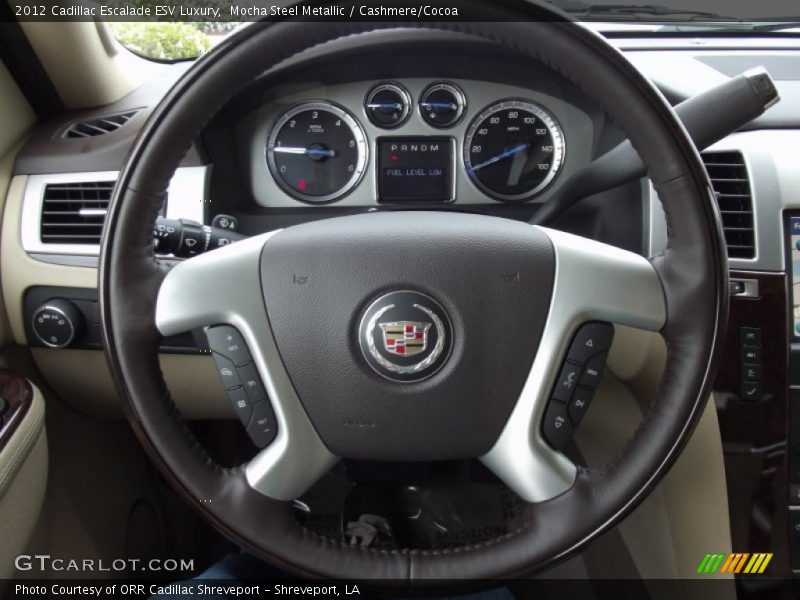 Mocha Steel Metallic / Cashmere/Cocoa 2012 Cadillac Escalade ESV Luxury
