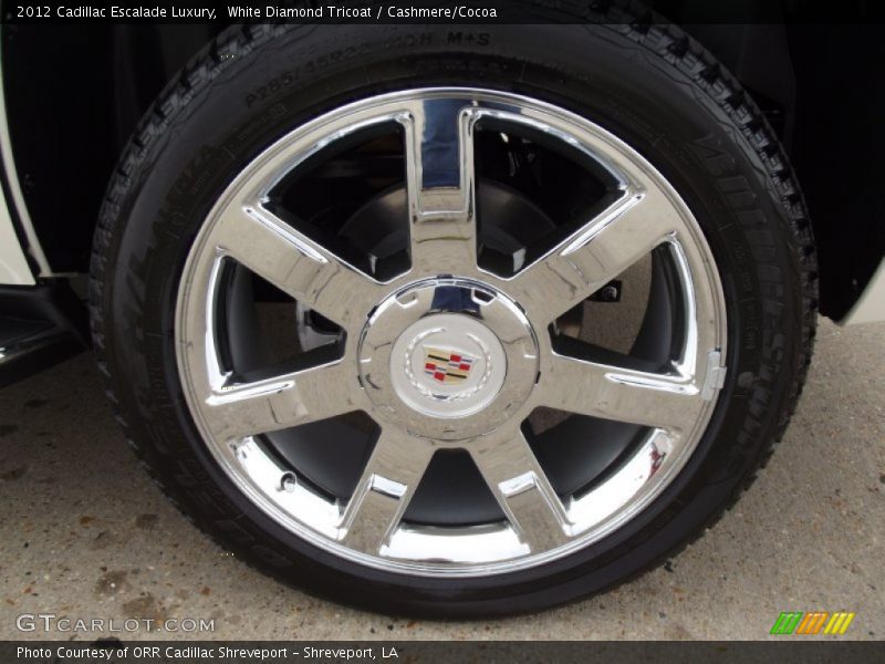 White Diamond Tricoat / Cashmere/Cocoa 2012 Cadillac Escalade Luxury