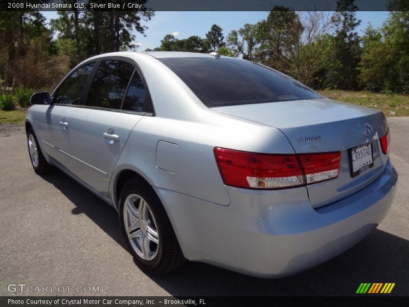 Silver Blue / Gray 2008 Hyundai Sonata GLS