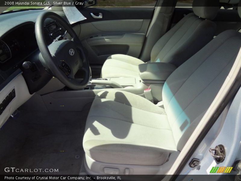 Silver Blue / Gray 2008 Hyundai Sonata GLS
