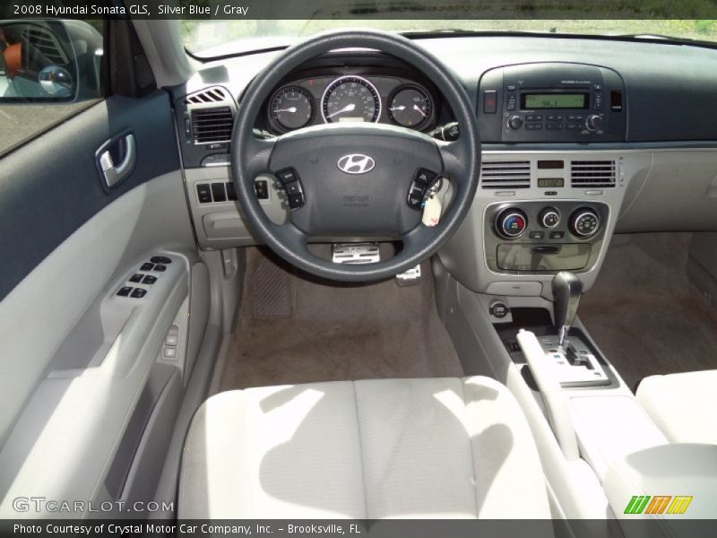 Silver Blue / Gray 2008 Hyundai Sonata GLS