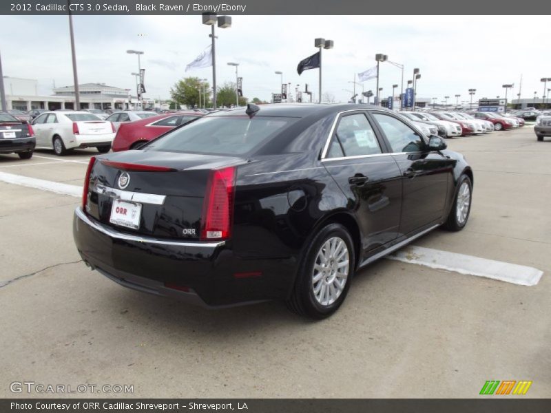 Black Raven / Ebony/Ebony 2012 Cadillac CTS 3.0 Sedan