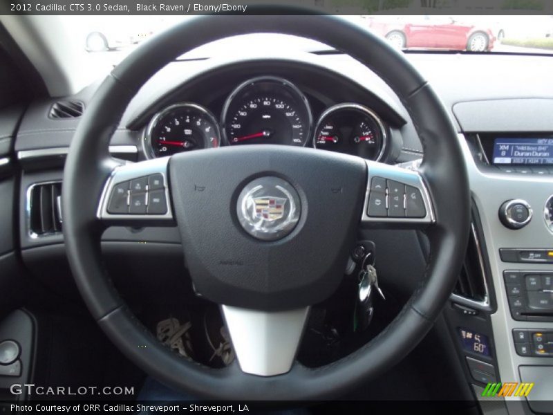 Black Raven / Ebony/Ebony 2012 Cadillac CTS 3.0 Sedan