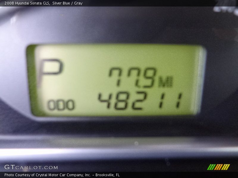Silver Blue / Gray 2008 Hyundai Sonata GLS