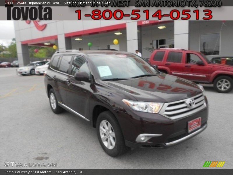 Sizzling Crimson Mica / Ash 2011 Toyota Highlander V6 4WD
