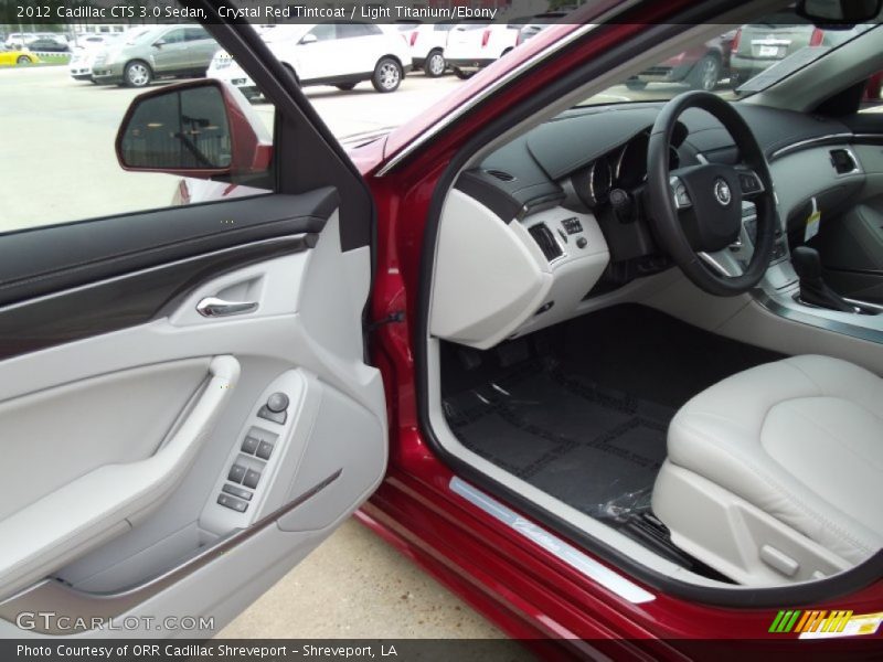 Crystal Red Tintcoat / Light Titanium/Ebony 2012 Cadillac CTS 3.0 Sedan