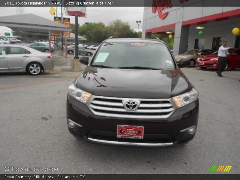 Sizzling Crimson Mica / Ash 2011 Toyota Highlander V6 4WD