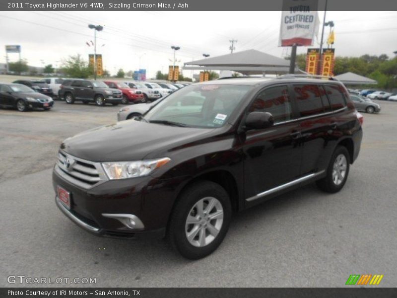 Sizzling Crimson Mica / Ash 2011 Toyota Highlander V6 4WD