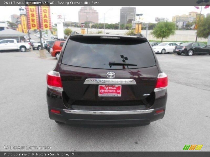 Sizzling Crimson Mica / Ash 2011 Toyota Highlander V6 4WD