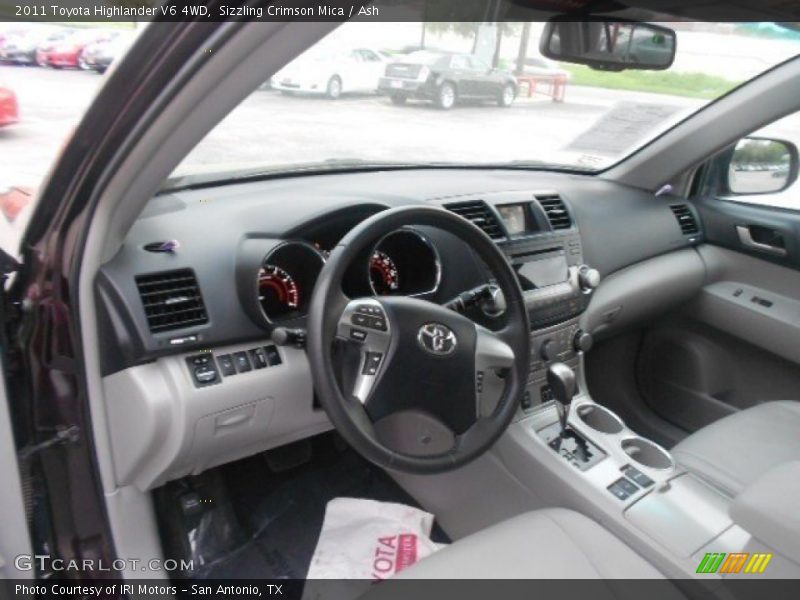 Sizzling Crimson Mica / Ash 2011 Toyota Highlander V6 4WD