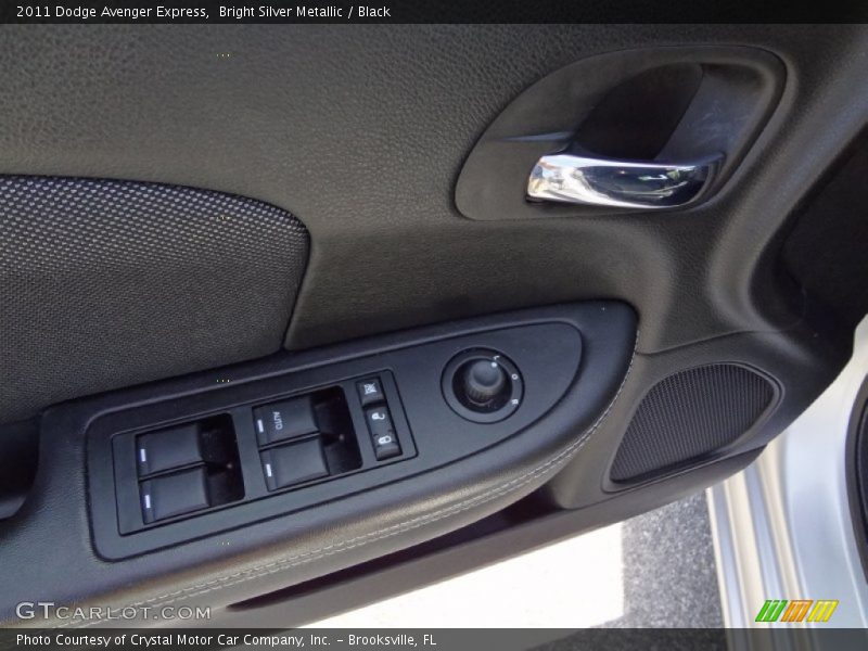 Bright Silver Metallic / Black 2011 Dodge Avenger Express