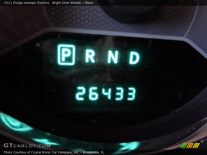 Bright Silver Metallic / Black 2011 Dodge Avenger Express