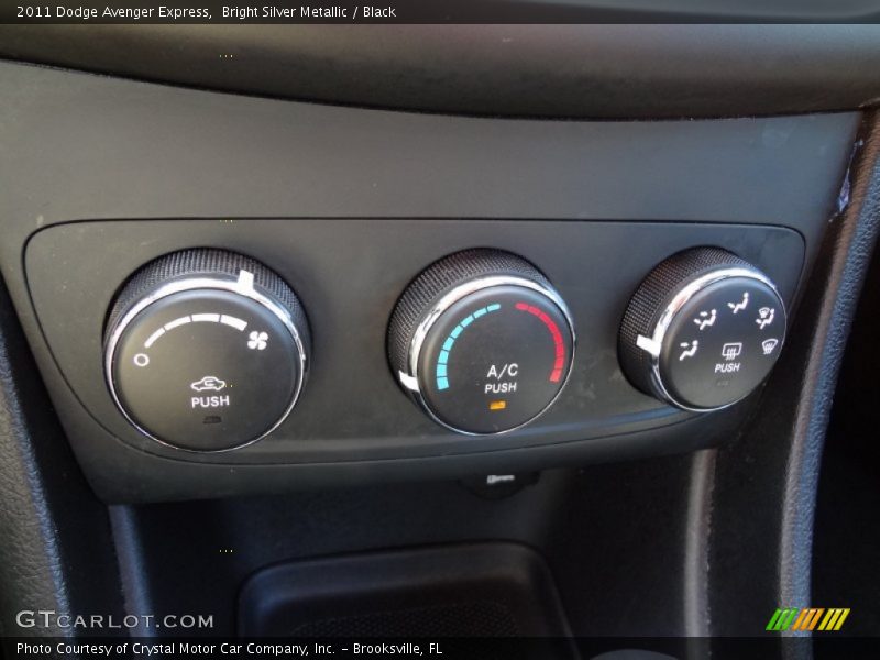 Bright Silver Metallic / Black 2011 Dodge Avenger Express