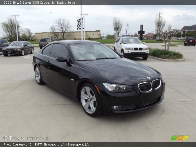 Jet Black / Beige 2009 BMW 3 Series 335i Coupe