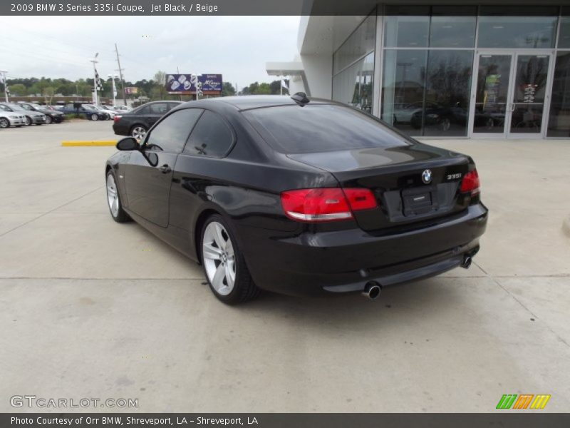Jet Black / Beige 2009 BMW 3 Series 335i Coupe
