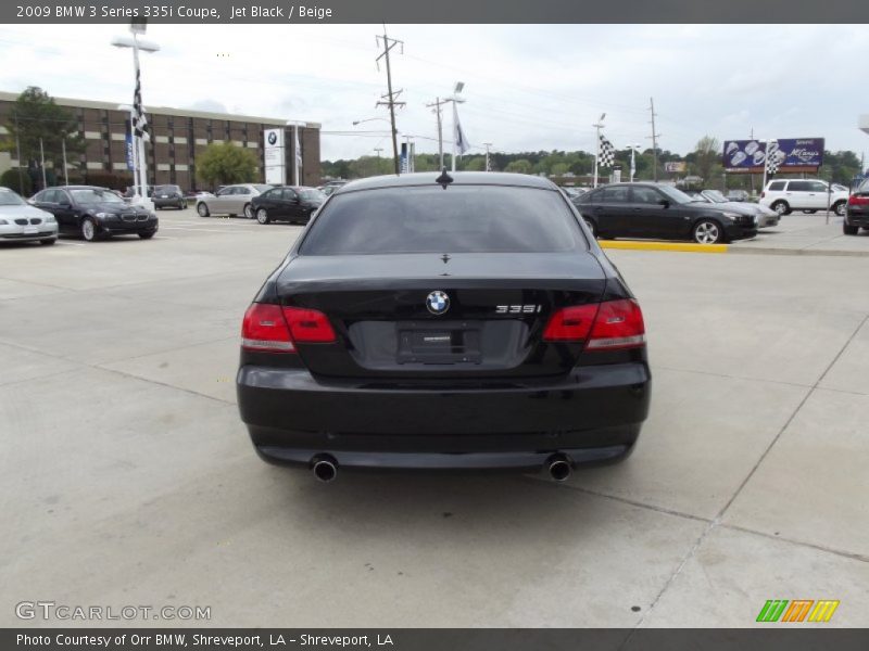 Jet Black / Beige 2009 BMW 3 Series 335i Coupe