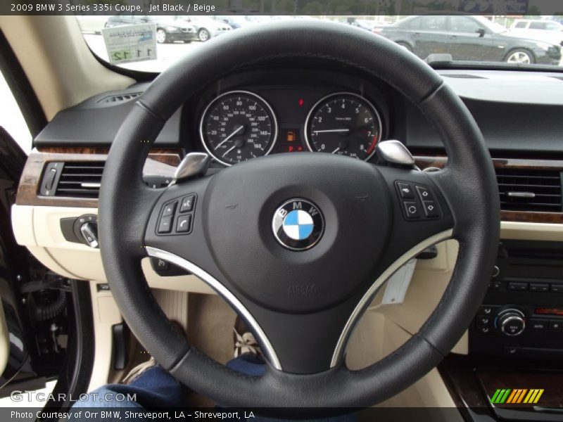 Jet Black / Beige 2009 BMW 3 Series 335i Coupe