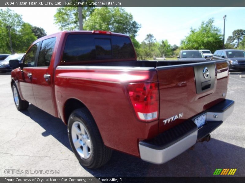 Red Brawn / Graphite/Titanium 2004 Nissan Titan XE Crew Cab