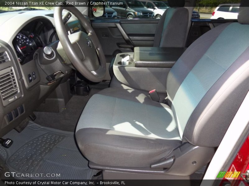 Red Brawn / Graphite/Titanium 2004 Nissan Titan XE Crew Cab