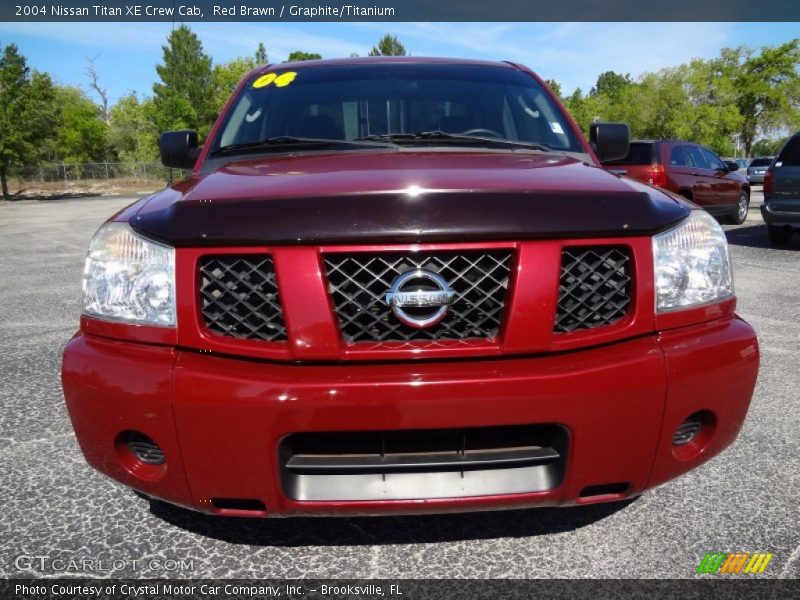 Red Brawn / Graphite/Titanium 2004 Nissan Titan XE Crew Cab