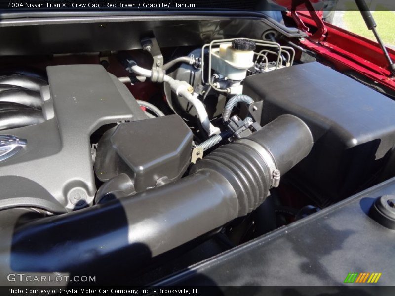 Red Brawn / Graphite/Titanium 2004 Nissan Titan XE Crew Cab