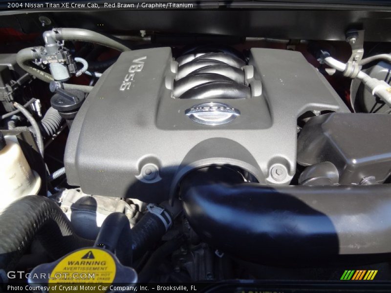 Red Brawn / Graphite/Titanium 2004 Nissan Titan XE Crew Cab