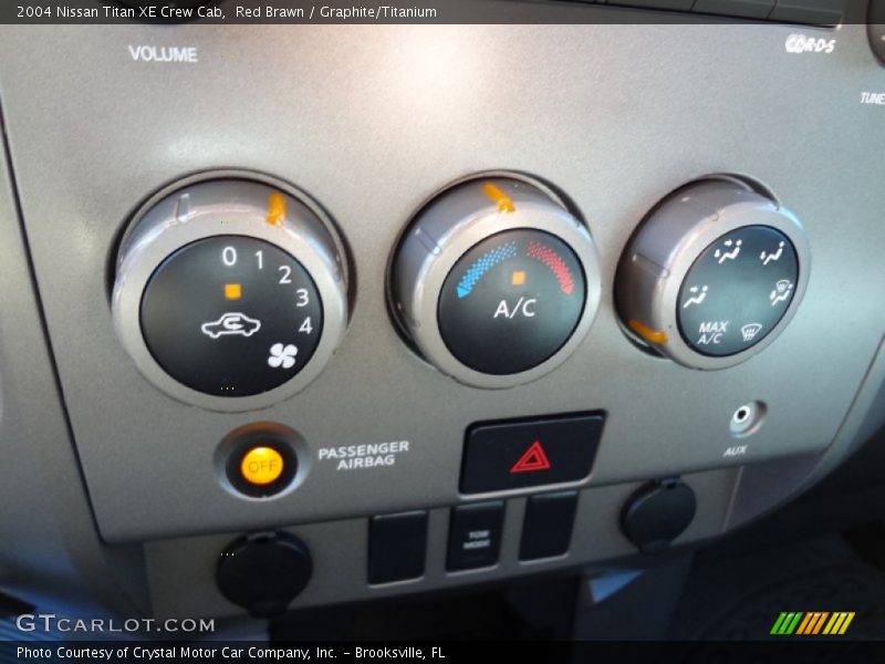 Red Brawn / Graphite/Titanium 2004 Nissan Titan XE Crew Cab