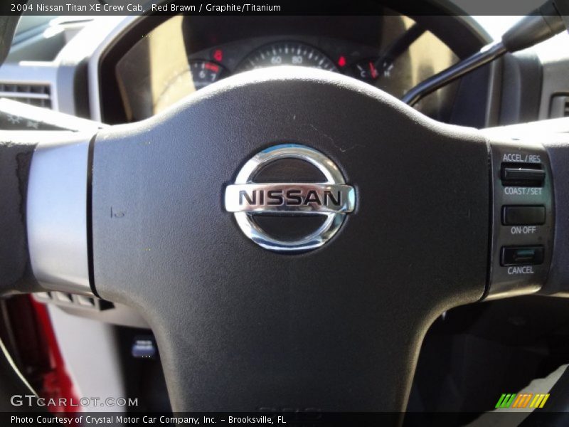 Red Brawn / Graphite/Titanium 2004 Nissan Titan XE Crew Cab