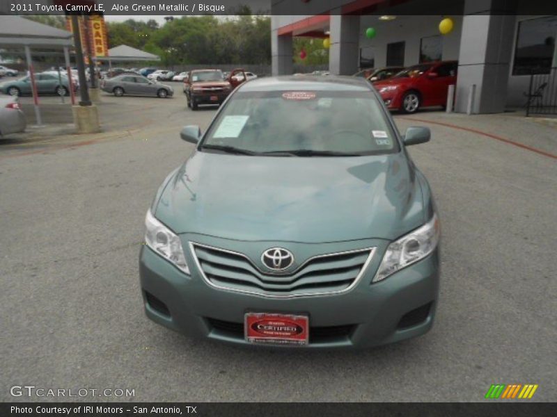 Aloe Green Metallic / Bisque 2011 Toyota Camry LE