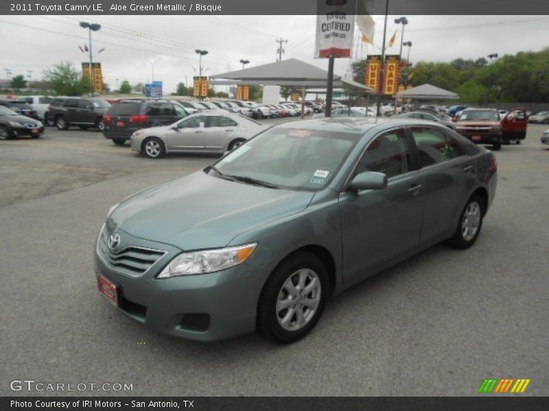 Aloe Green Metallic / Bisque 2011 Toyota Camry LE