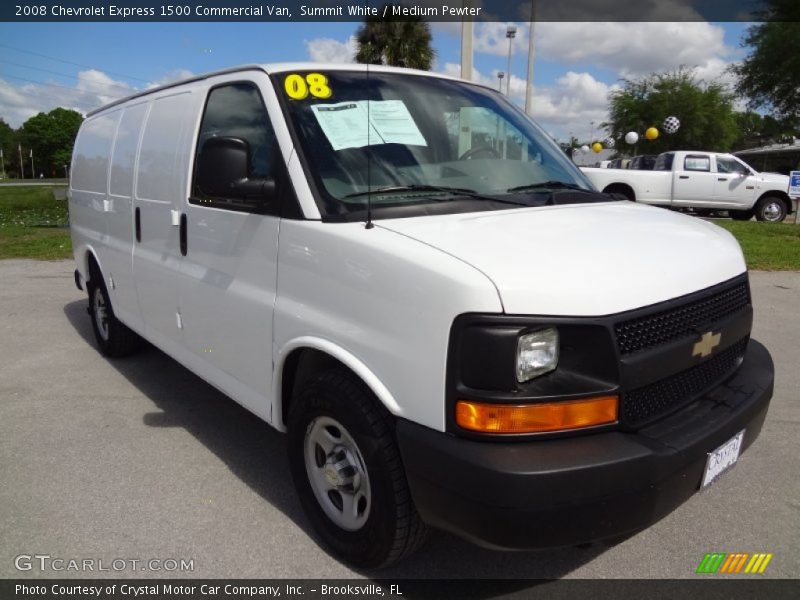 Summit White / Medium Pewter 2008 Chevrolet Express 1500 Commercial Van