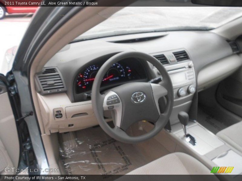 Aloe Green Metallic / Bisque 2011 Toyota Camry LE