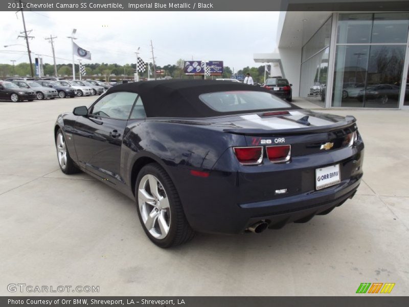 Imperial Blue Metallic / Black 2011 Chevrolet Camaro SS Convertible