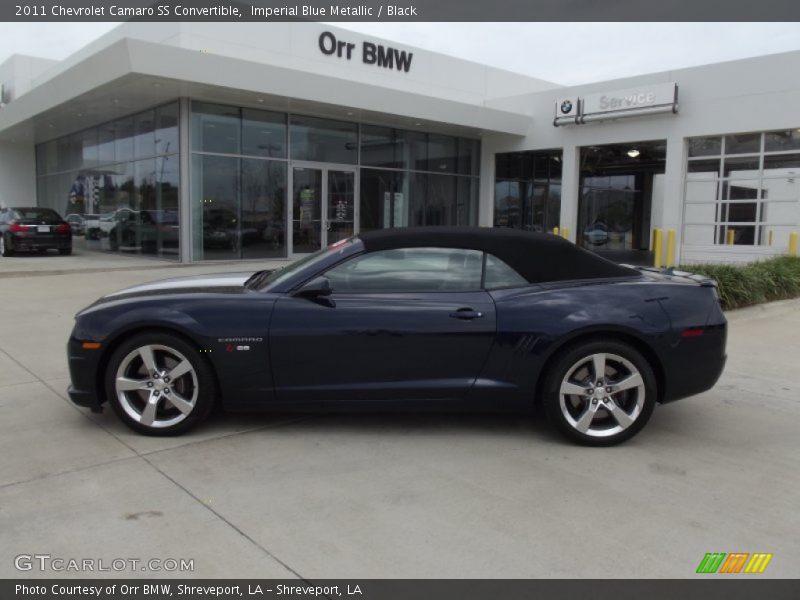Imperial Blue Metallic / Black 2011 Chevrolet Camaro SS Convertible