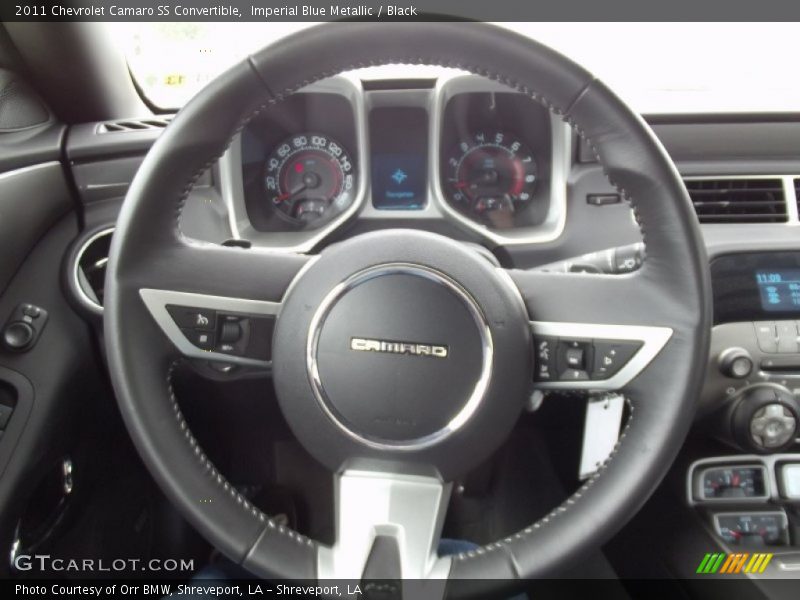 Imperial Blue Metallic / Black 2011 Chevrolet Camaro SS Convertible