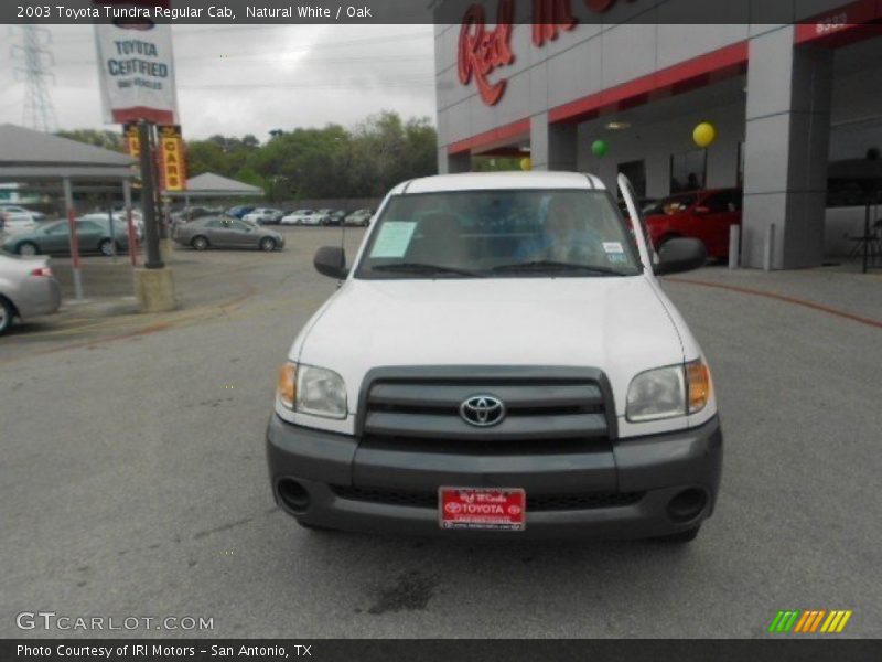 Natural White / Oak 2003 Toyota Tundra Regular Cab