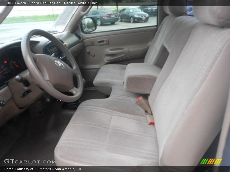  2003 Tundra Regular Cab Oak Interior