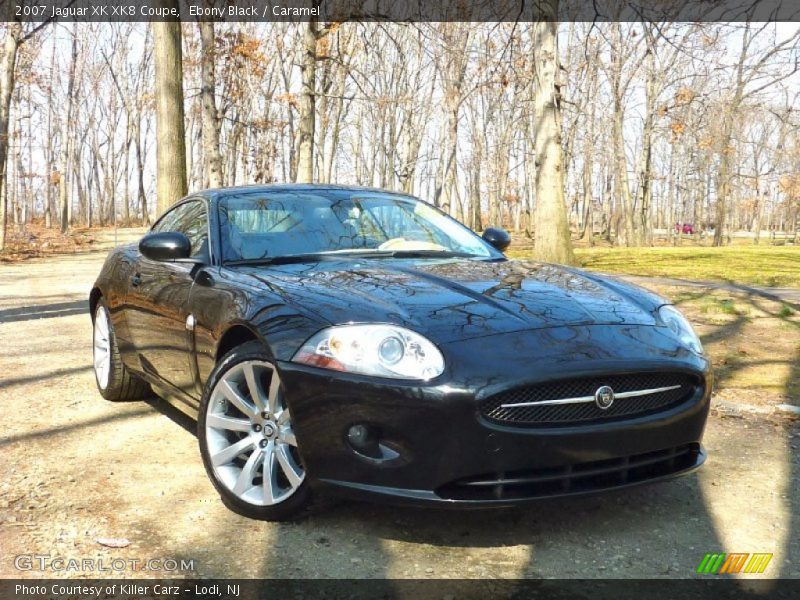 Ebony Black / Caramel 2007 Jaguar XK XK8 Coupe