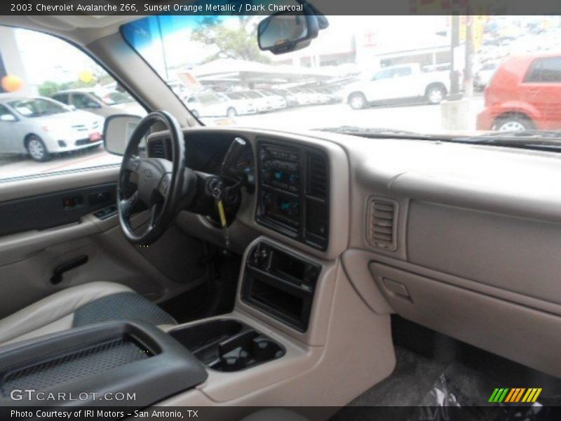 Sunset Orange Metallic / Dark Charcoal 2003 Chevrolet Avalanche Z66