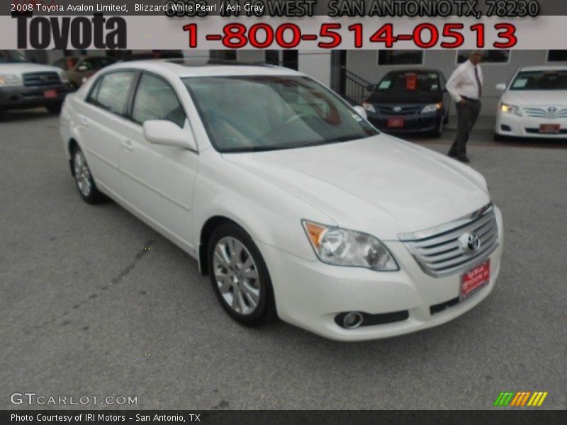 Blizzard White Pearl / Ash Gray 2008 Toyota Avalon Limited
