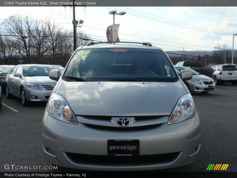 Silver Shadow Pearl / Stone 2009 Toyota Sienna XLE