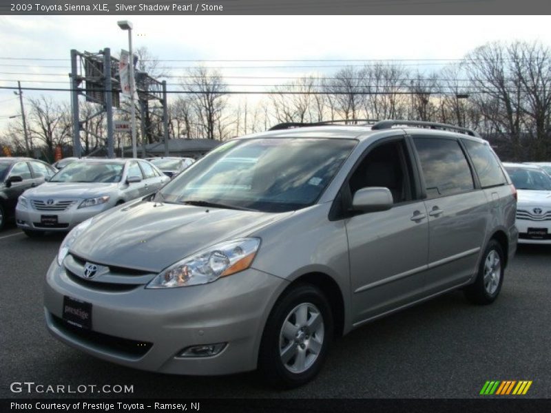 Silver Shadow Pearl / Stone 2009 Toyota Sienna XLE